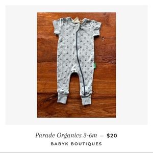 Brand New Parade Organics 3-6m